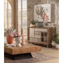 Quadro floreale country con cornice 80x100cm L'Oca Nera