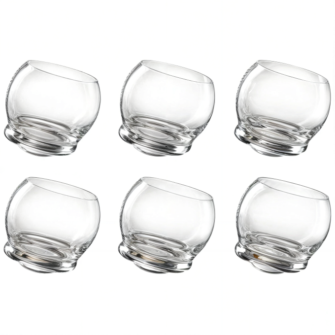 Set 6 bicchieri whisky basculanti Onlylux