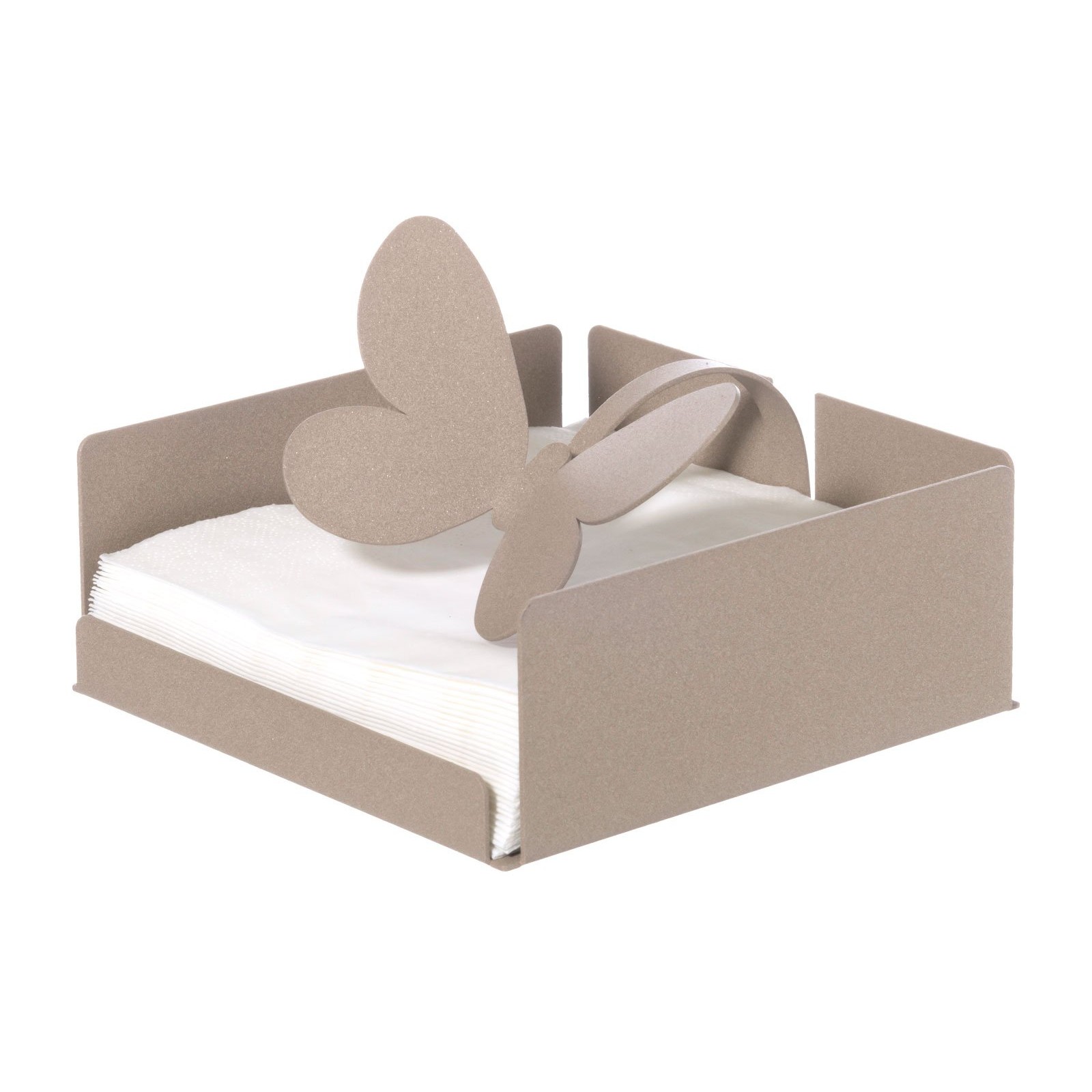 Porta tovaglioli farfalla beige Arti e Mestieri