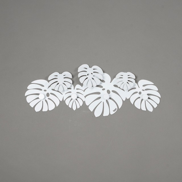 Appendi Abiti Monstera Bianco Arti E Mestieri