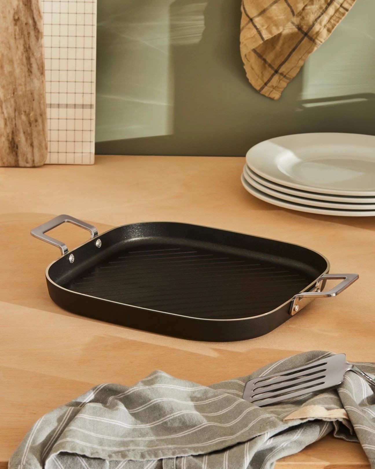Bistecchiera antiaderente 29cm Pots & Pans Black Alessi