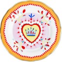 Piatto pane 16cm cuore Baci Milano