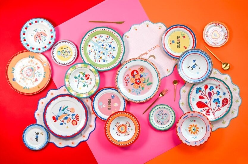 Piatto dolce 22cm peace Baci Milano