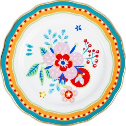 Piatto dolce 22cm fiore...