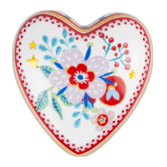 Cuore fiore 12cm Baci Milano