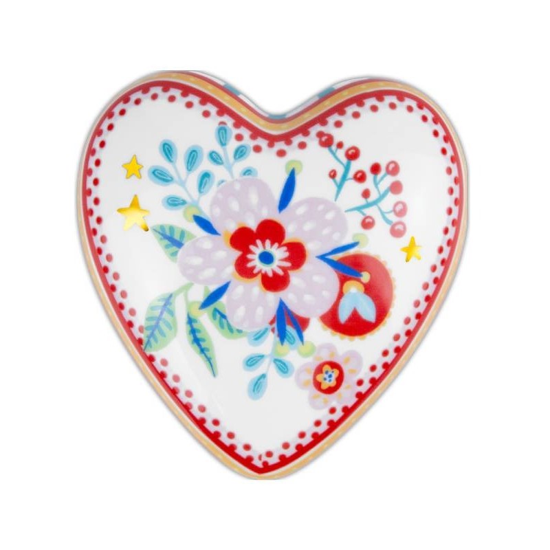 Cuore fiore 12cm Baci Milano