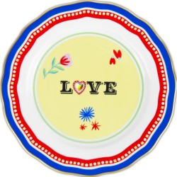 Piatto dolce 22cm love Baci...