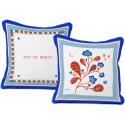 Cuscino ricamato 60cm mamma mia Baci Milano
