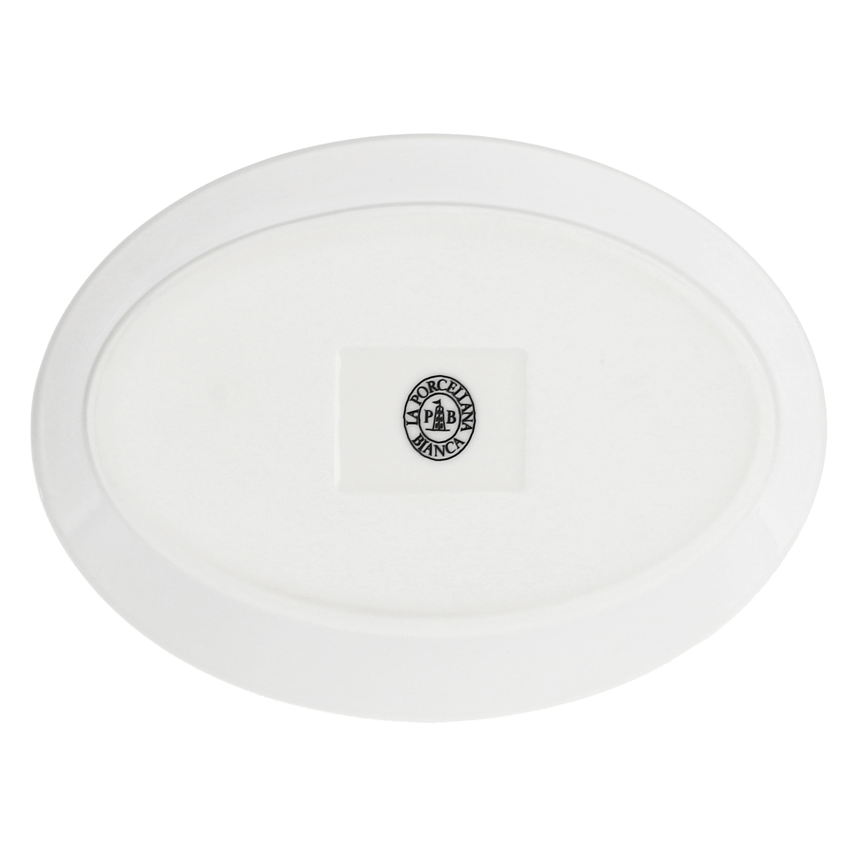 Fiesole teglia ovale cm 19x13,5x6 in giftebox la porcellana bianca