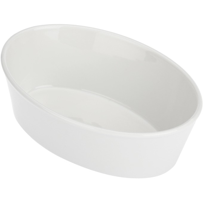 Fiesole teglia ovale cm 19x13,5x6 in giftebox la porcellana bianca