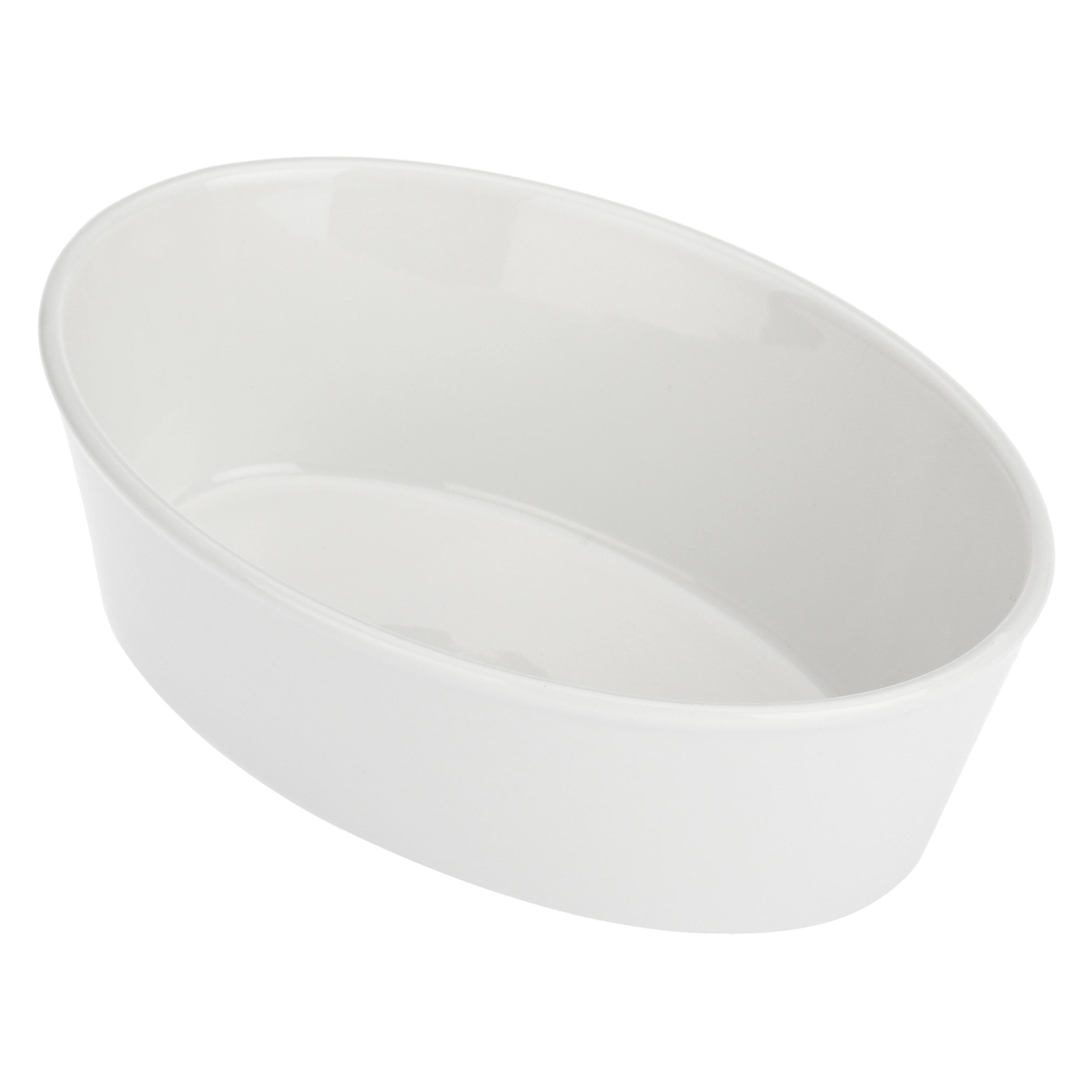 Fiesole teglia ovale cm 19x13,5x6 in giftebox la porcellana bianca