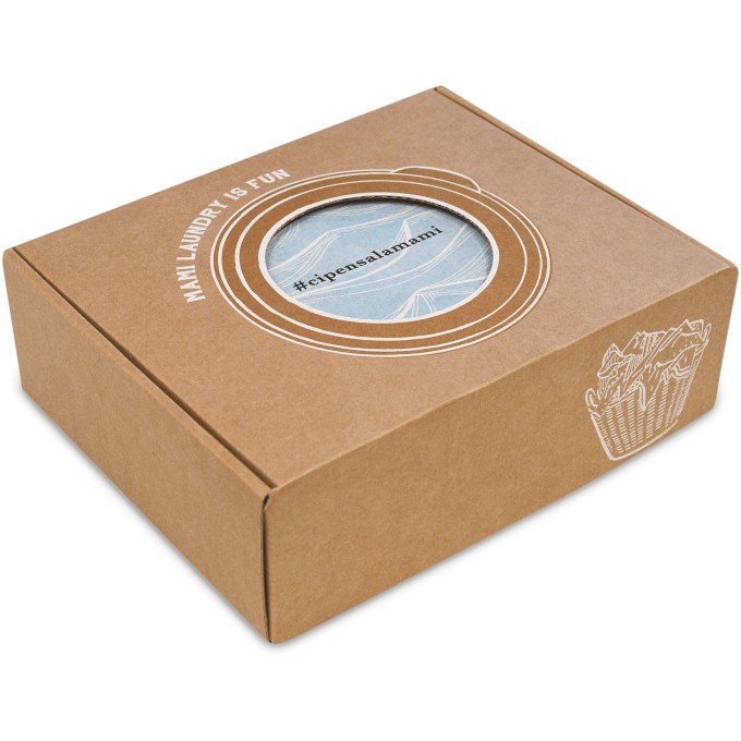 Box Bucato Mami Milano Nuvola Di Cotone: Essenza 200 Ml + Perle + Pochette