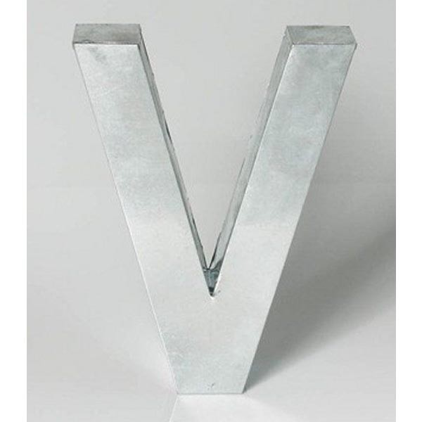 Lettera in metallo Metalvetica V Seletti