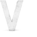 Lettera in metallo Metalvetica V Seletti