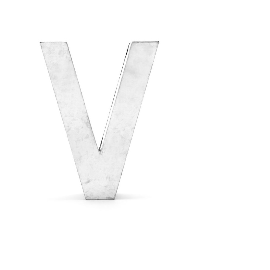 Lettera in metallo Metalvetica V Seletti