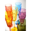 Set 6 bicchieri flute colorati Baci Milano