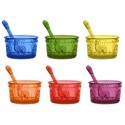 Set 6 coppette gelato colorate Baci Milano