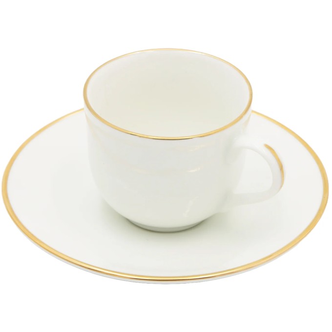Set 6 tazze caffè con piattino Maestà