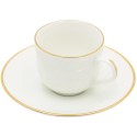 Set 6 tazze caffè con piattino Maestà