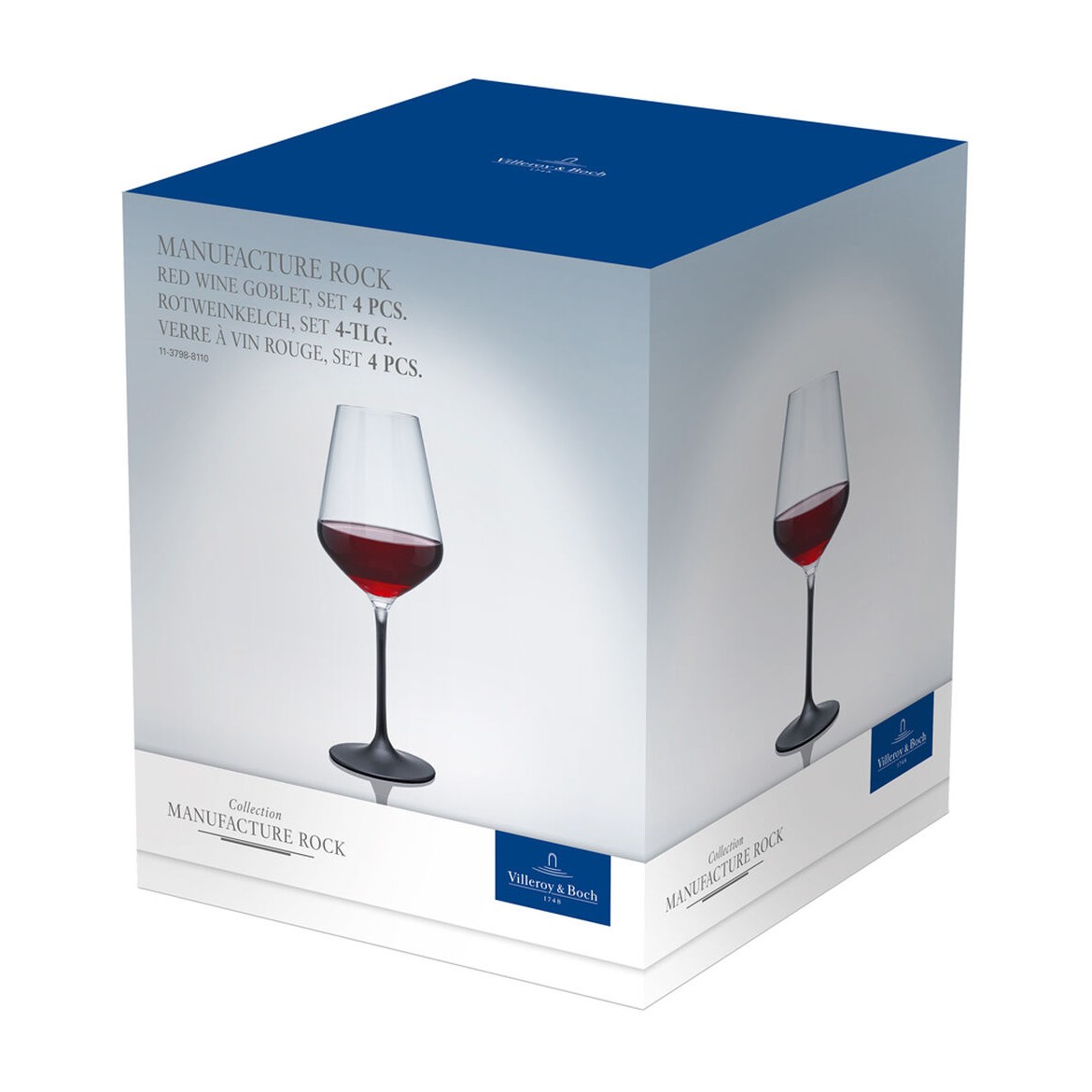 Manufacture Rock bicchiere da vino rosso, 4 pezzi