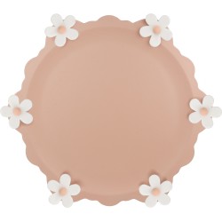 Piatto torta rosa fiori...