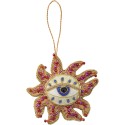 Decorazione ricamata a mano Sole