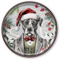 Piatto Panettone Natale Cane Egan