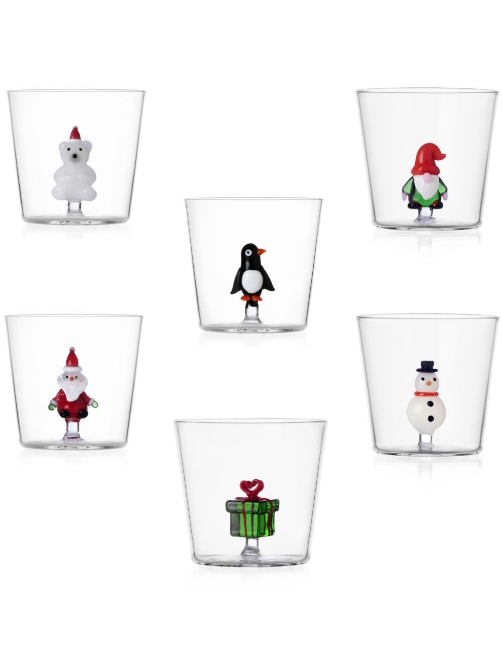 Set 6 bicchieri Natale