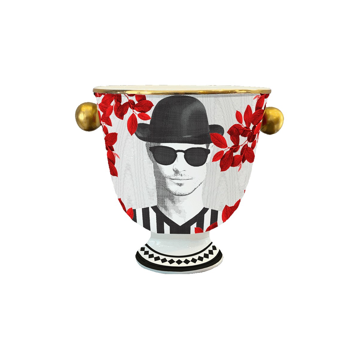 Vaso con manici Mr. Black