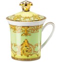 Mug con coperchio Green Floralia