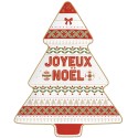 Piatto a forma abete Enjoy your Christmas