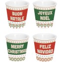 Set 4 bicchierini caffè Enjoy your Christmas
