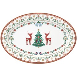Vassoio Ovale Christmas Folk
