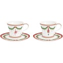 Set 2 Tazzine Caffè Magie De Noel