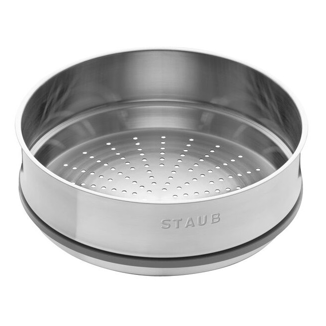 Cocotte con cestello a vapore rotonda