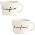 Set 2 Tazze Colazione Buongiorno
