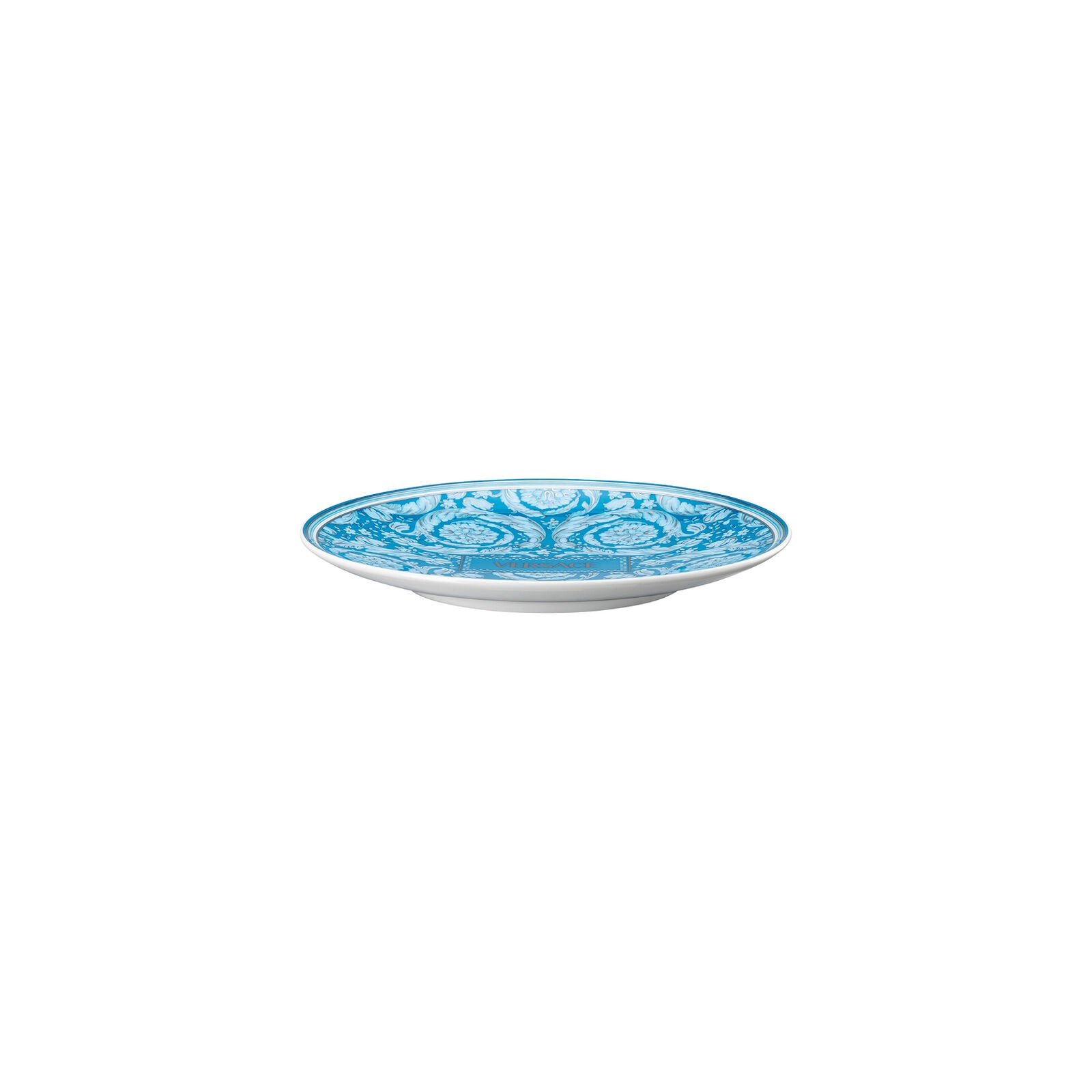 Piatto piano 17cm Barocco Teal Versace