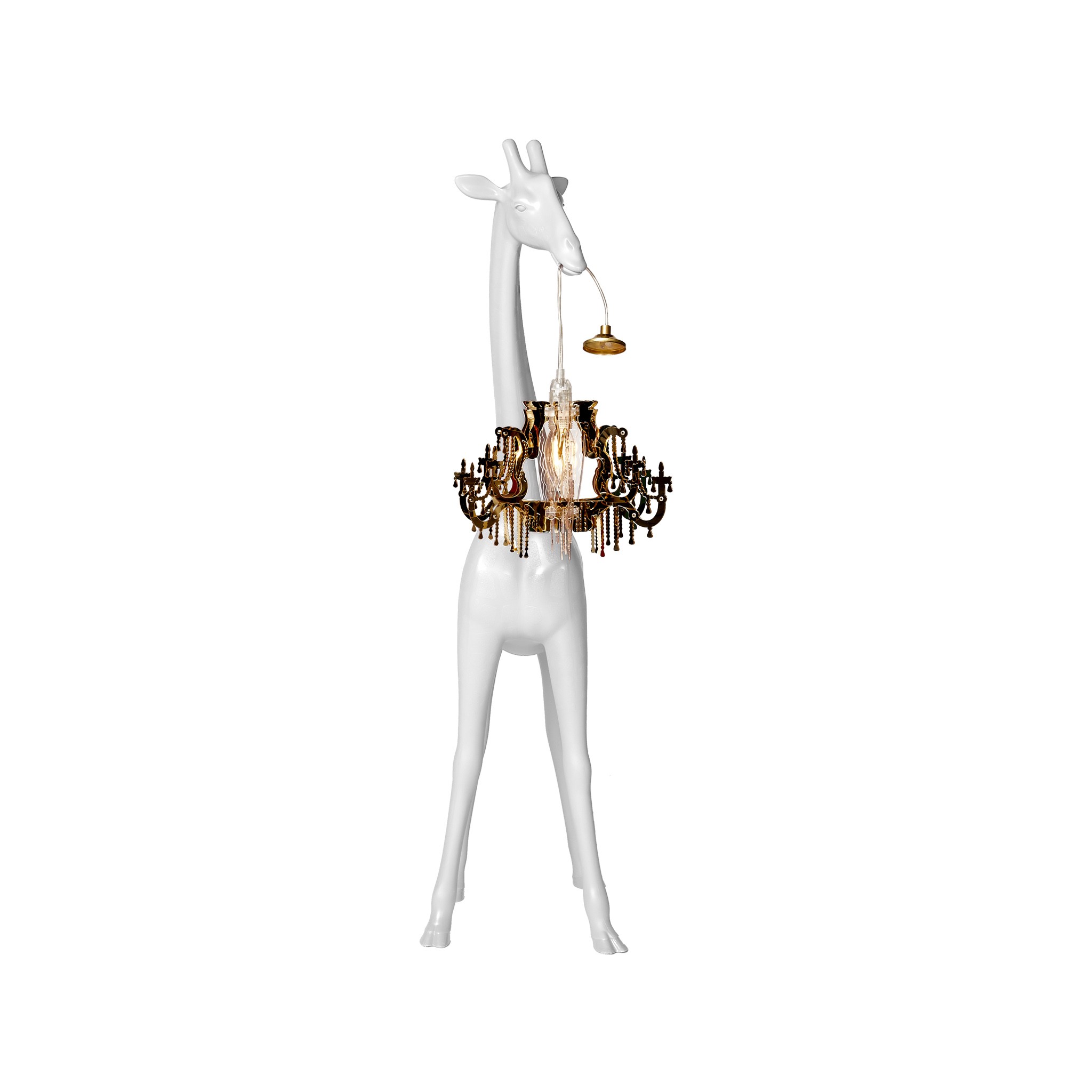 Giraffa in love xs qeeboo bianca