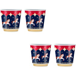 Set 4 Bicchierini Cavalli