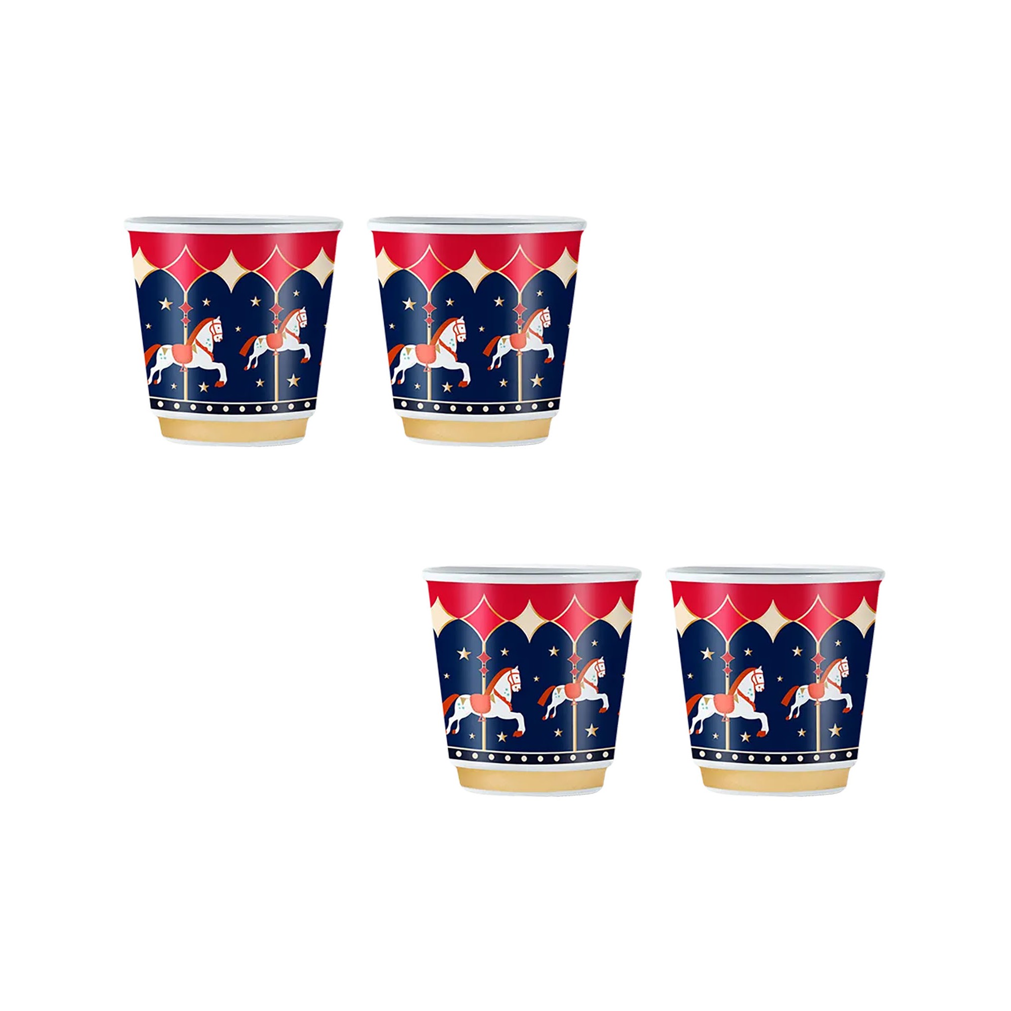 Set 4 Bicchierini Cavalli
