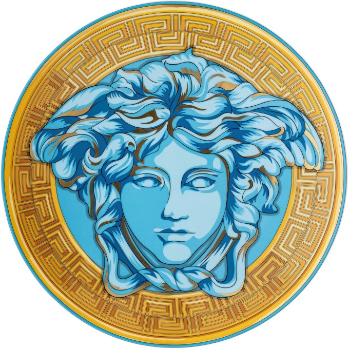 Segnaposto 33 cm Medusa Amplified Azzurro Versace