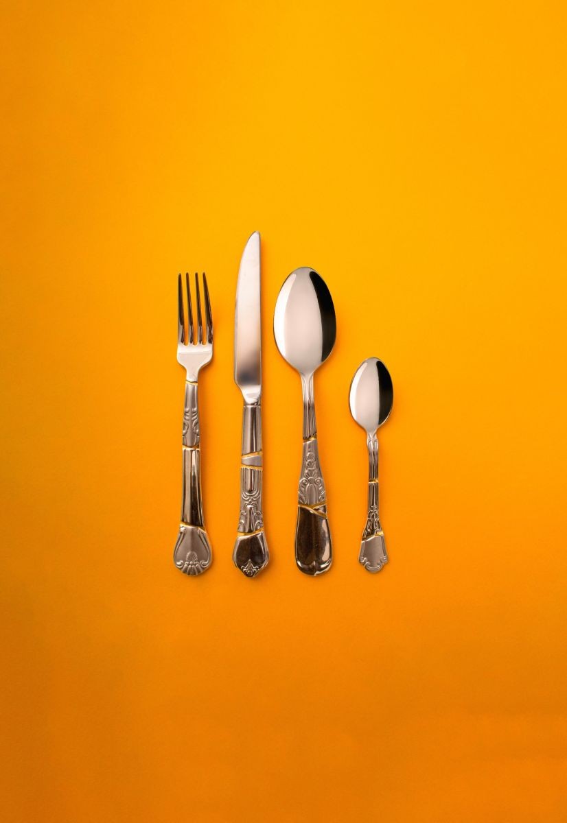 Set Di 4 Posate Kintsugi Cutlery
