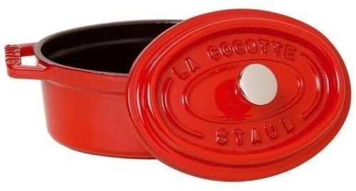 La cocotte ovale rossa cm  31 staub