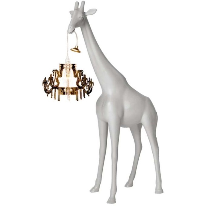 Giraffa in love xs qeeboo grigia