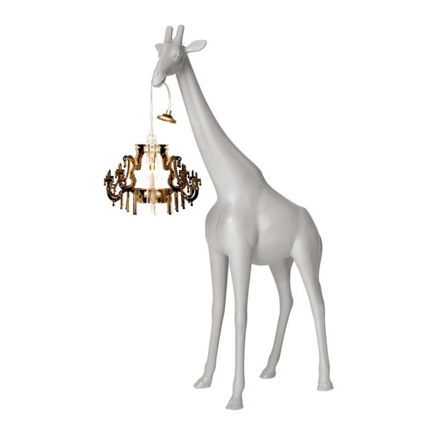 Giraffa in love xs qeeboo grigia