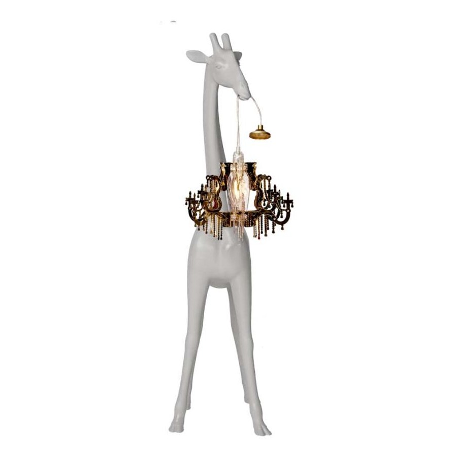 Giraffa in love xs qeeboo grigia