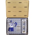 Set Moka 3 tazze 3 bicchierini e 3 palette 