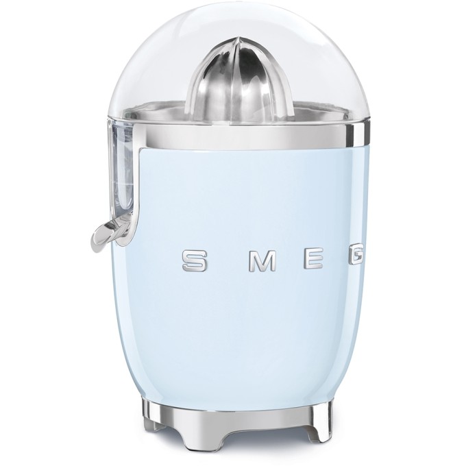 Spremiagrumi azzurro estetica anni 50 smeg
