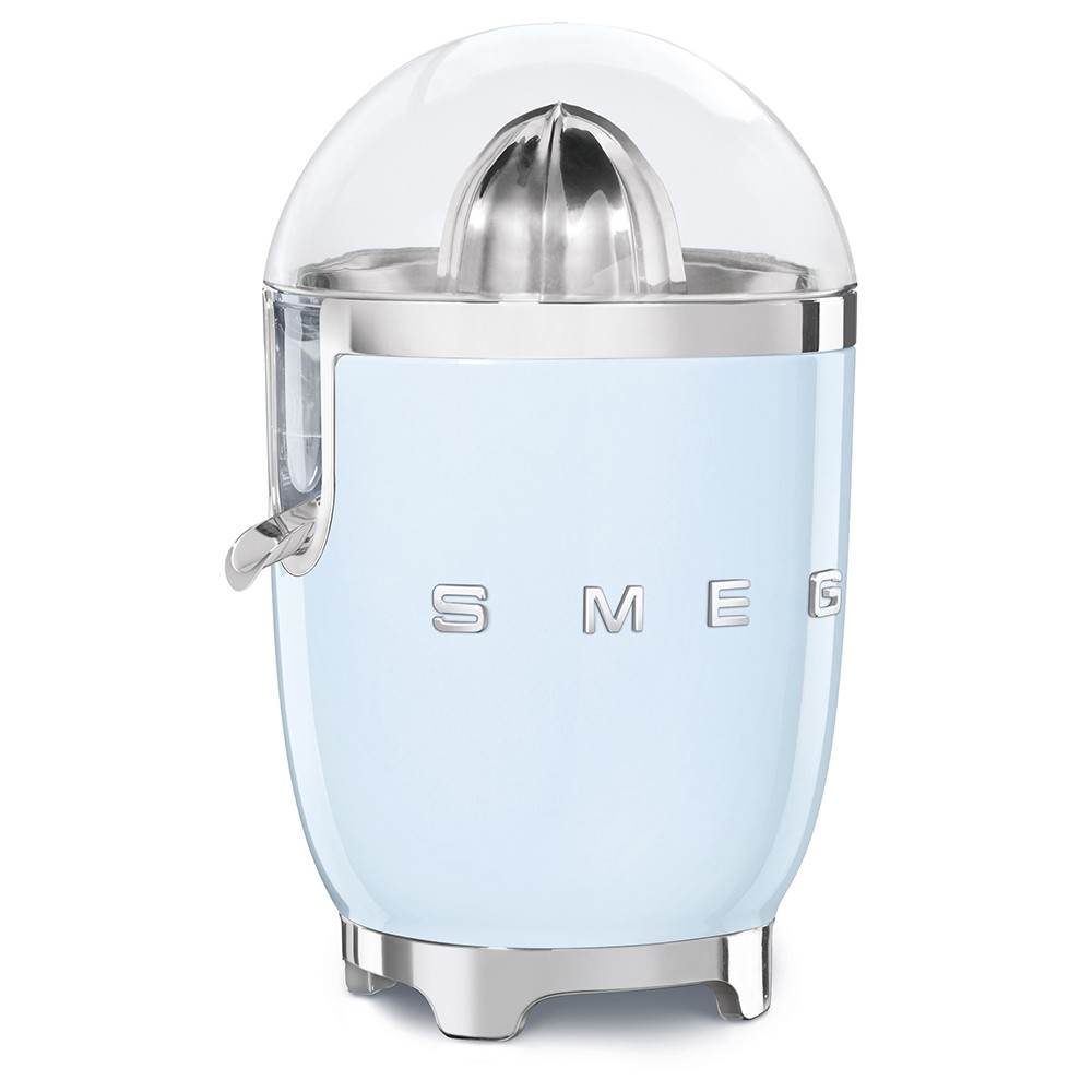 Spremiagrumi azzurro estetica anni 50 smeg