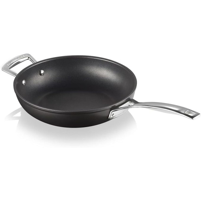 Padella alta manico lungo 26 cm con maniglia